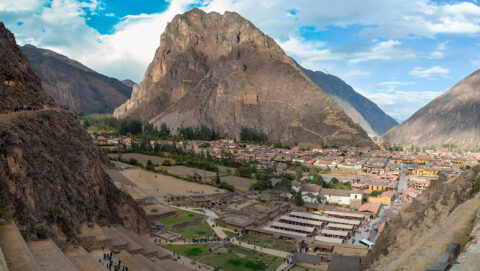 Ollantaytambo in the Andes, tha inca living town
