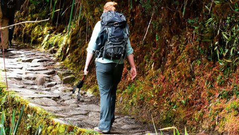 walker on the inca trail