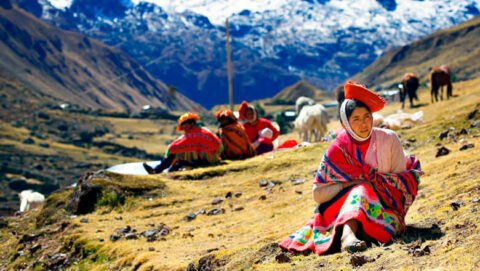 Andean local people, Lares trek