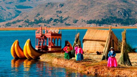 Uros island in Puno Peru - vivencial tourism in Peru