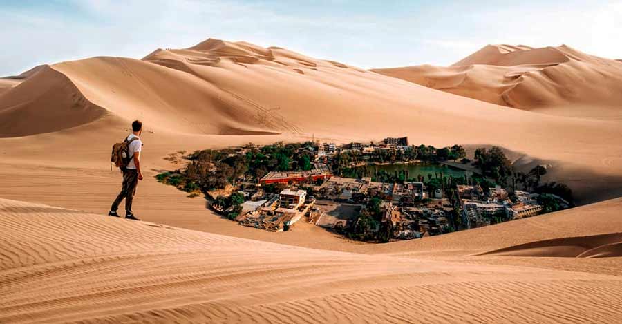 Huacachina view from the dunes