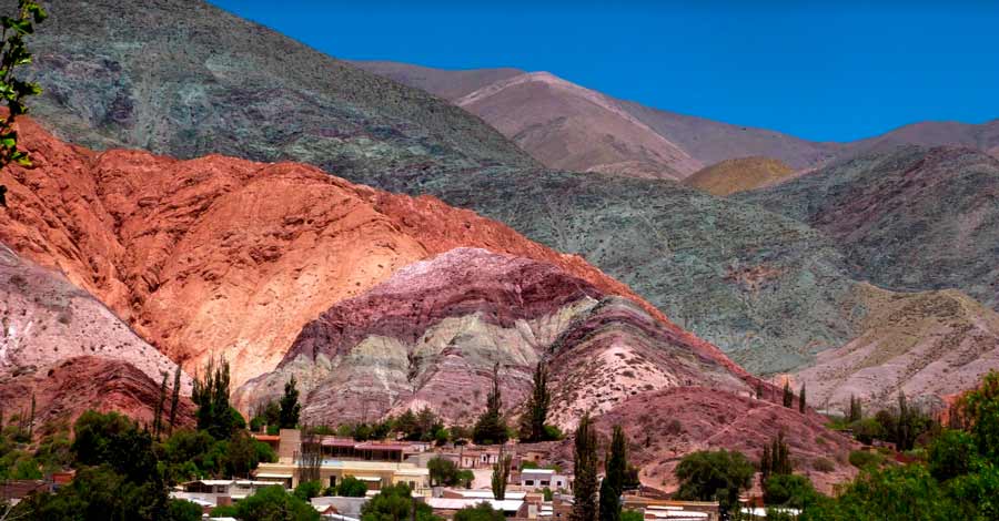 The hill of seven colors or Cerro de 7 colores in Argentina, Auri Peru
