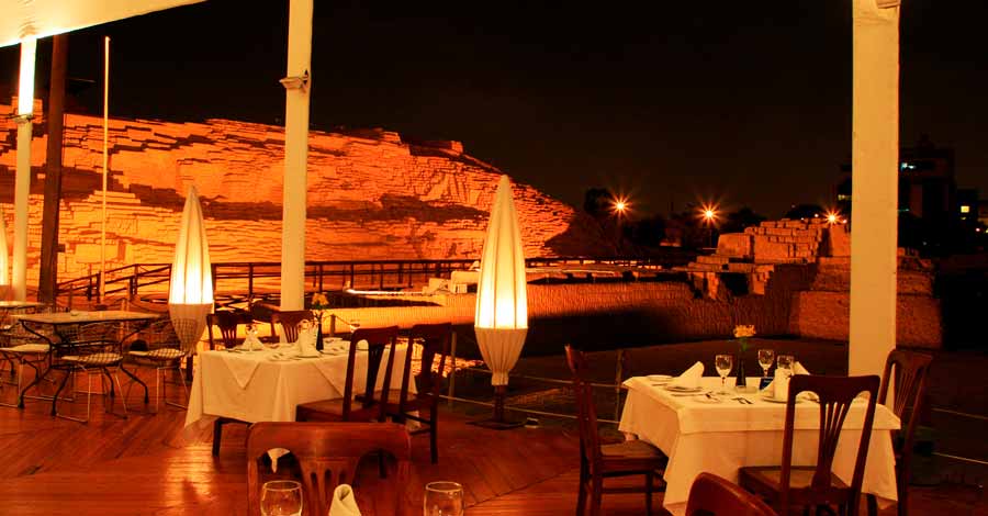 Luxury restaurant in Lima, Huaca Pucllana restaurant - Auri Peru