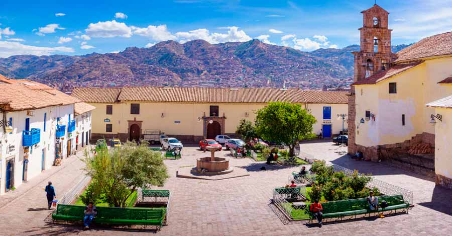 San blas Cusco square in Peru