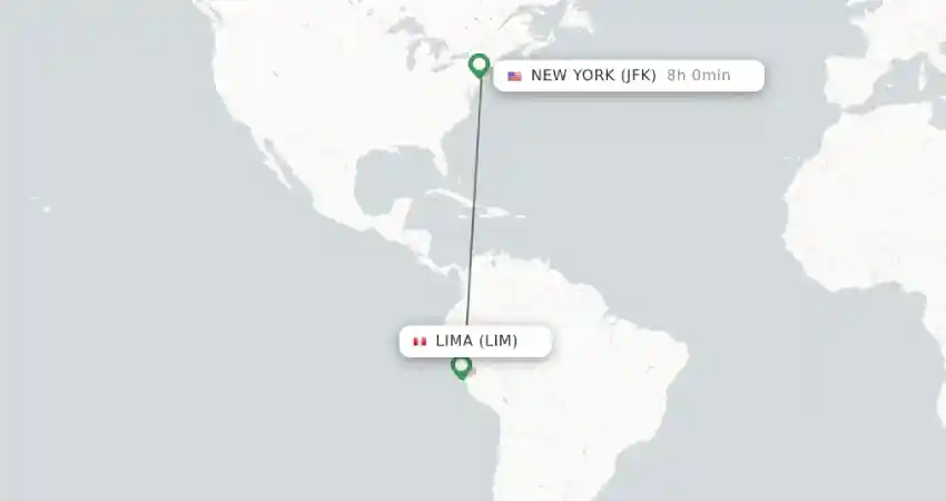 Flights to Lima from New York