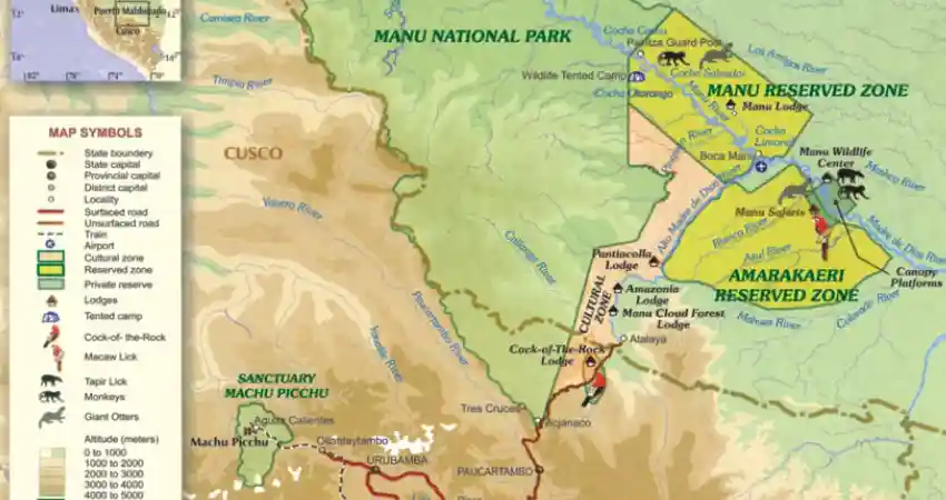 manu national park peru location