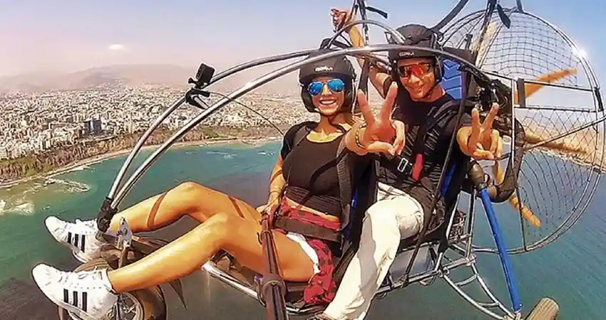 paragliding in lima equipment