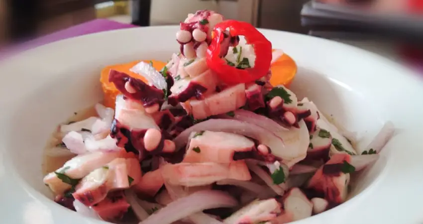 best ceviche cusco ceviche de pulpo
