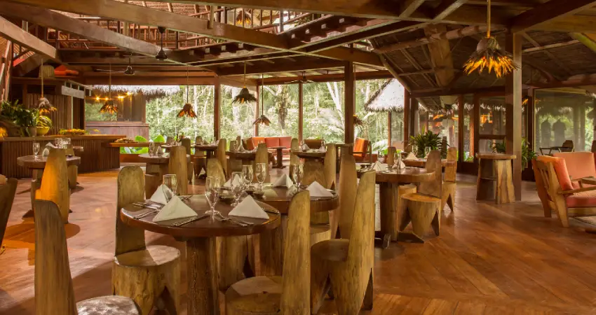 inkaterra reserva amazonica dining