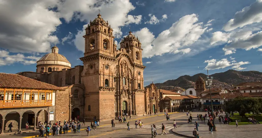 The Cathedral of Cusco, a stunning colonial structure, showcases intricate architecture and rich history in Peru's cultural heart.