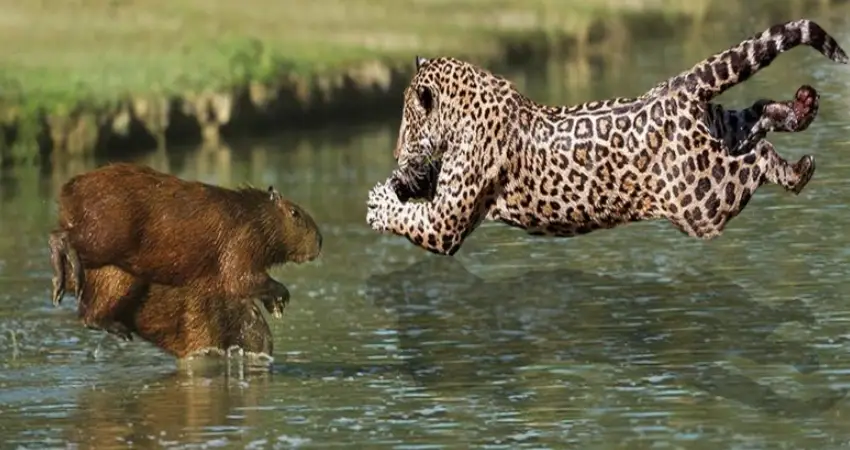 jaguar in peru tambopata national reserve