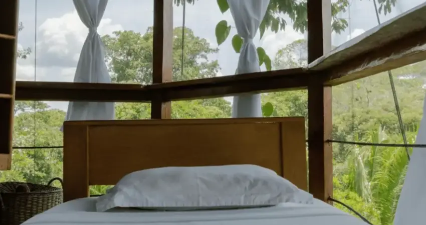 Treehouse Lodge Peru bomboo treehouse