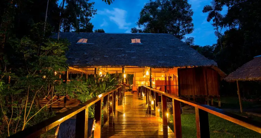 luxury amazon lodge in peru posada amazonas