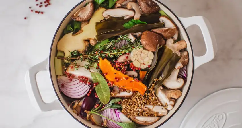 vegan food in peru vegetable broth