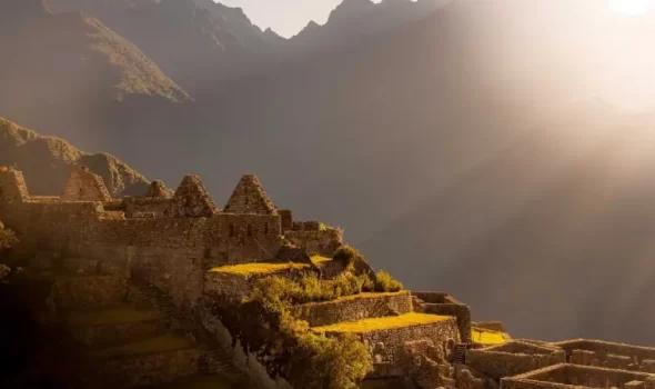 Sunset in Machu Picchu Sunset in Machu Picchu