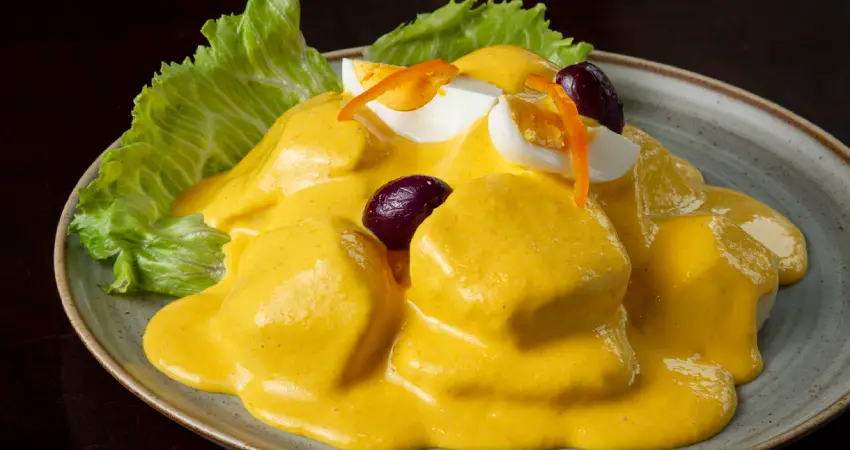 Traditional food in Peru kid friendly AJI DE GALLINA