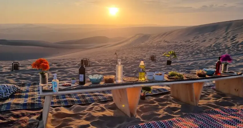 picnic huacachina food drinks